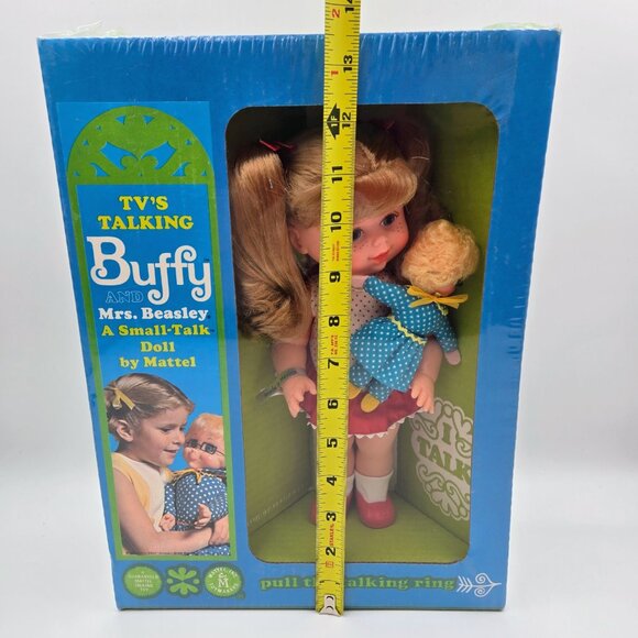 1967 Mattel Talking Buffy And Mrs. Beasley New In Original Box Works Sealed Read - Picture 4 of 14